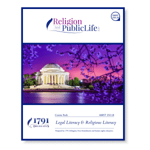 AMST 2501 Course Pack B. "Legal Literacy and Religious Literacy"